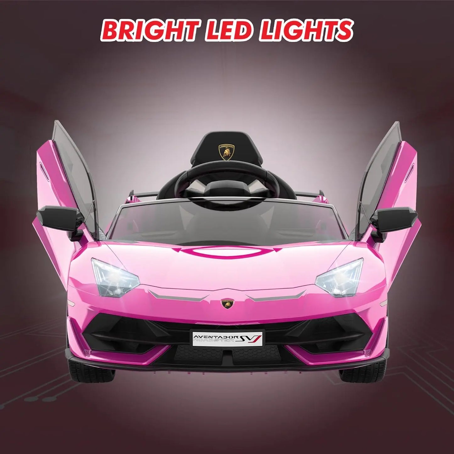 Kids Ride on Car Toys with Remote Control for Children Ages 3-8Y 12V Electric Battery Powered Vehicle with MP3 Player LED Light