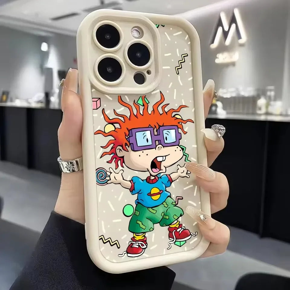 Funny Cartoon Phone Case for IPhone 16 15 14 13 12 11 Pro Max 16 XS X  Plus Soft TPU Back Cover