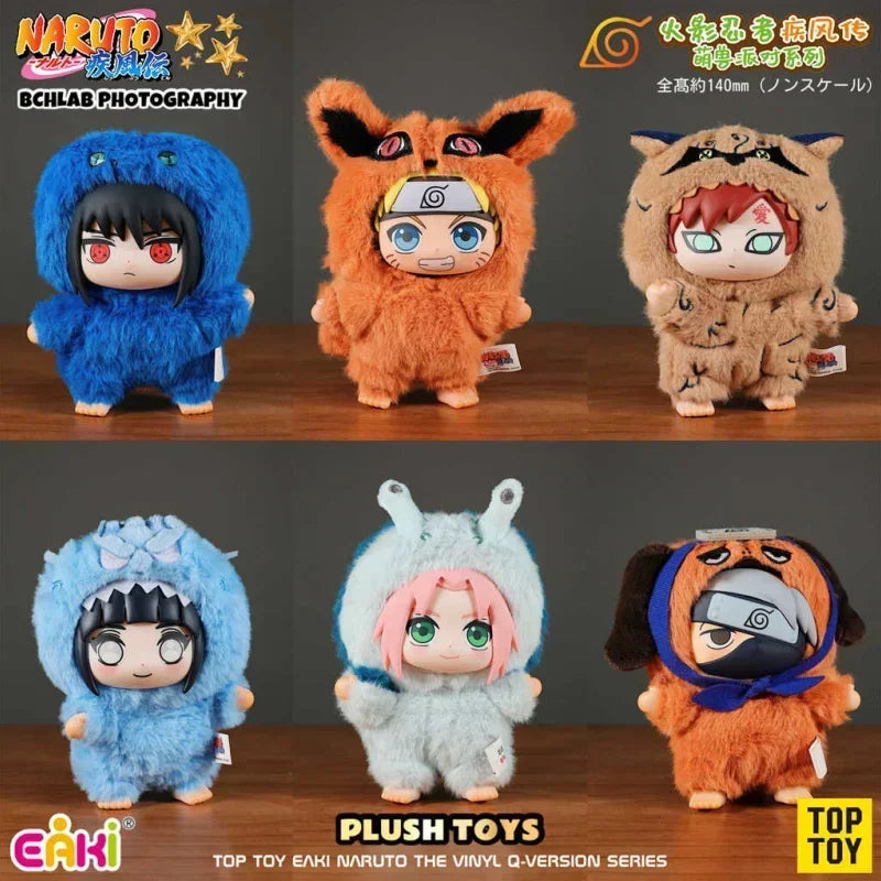 2025 Hot New Genuine TOP TOY Naruto EAKI Cute Beast Party Sasuke Vinyl Cute Plush Blind Box Figure Pendant Gift