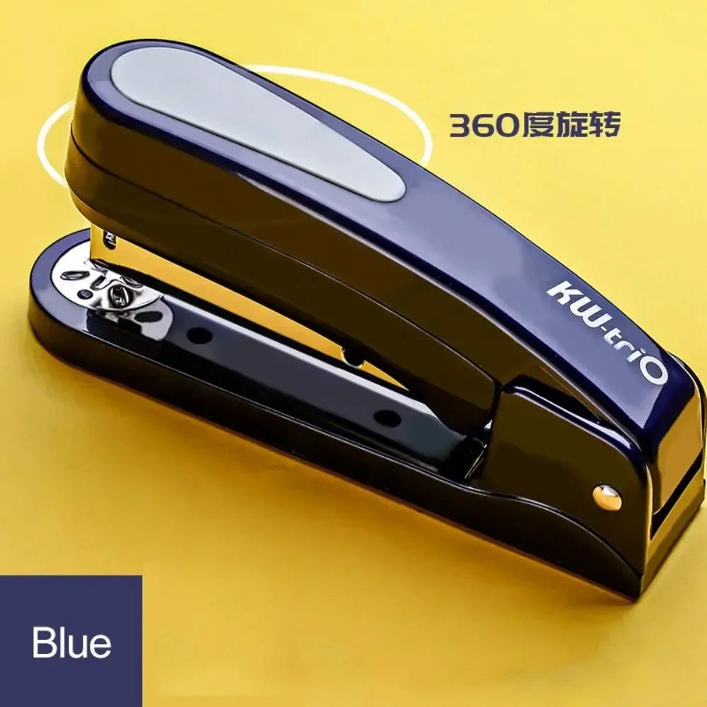 360 Degree Rotary Stapler Multifunctional Heavy Duty Stapler Thickened Effortless Long Stapler Office Binding Tools
