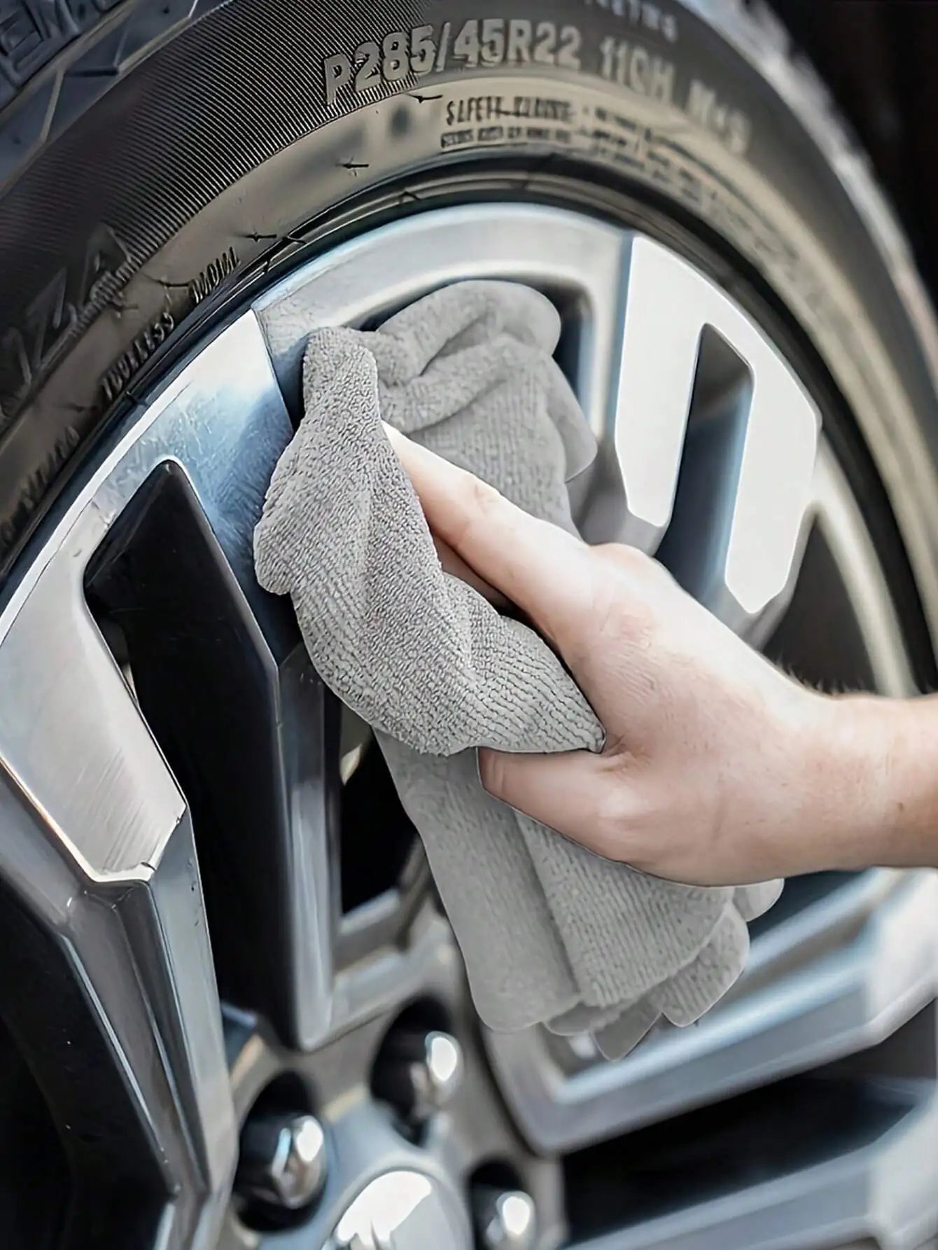 5/10pcs Microfiber Light Gray Kitchen Towel Set, Highly Absorbent, Soft & Easy To Clean, Suitable For Cleaning Glass, Cooking Surfaces, Pots & Pans, Faucets, Appliances, Cars, Kitchen, Bathroom, Home