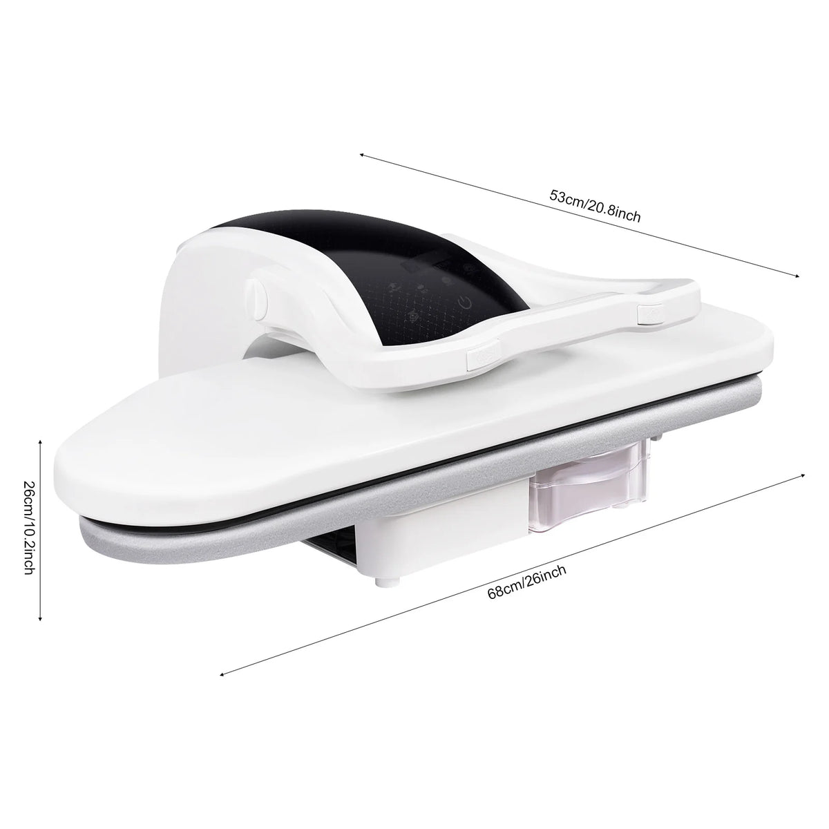 1600W Steam Press Iron, 26 Inch Large Area, Touchscreen, 5 Fabric Modes