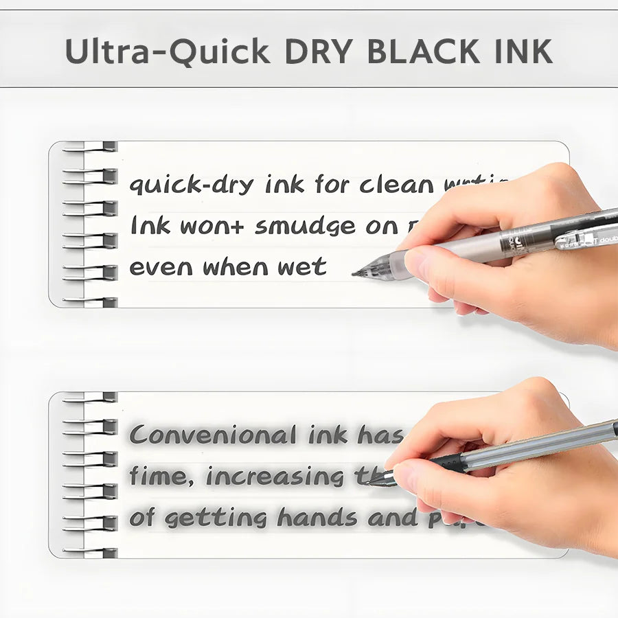 Gel Pens 12 Pack - Retractable, Ultra Fine Tip 0.5mm, Durable Non-slip Pen Body, Suitable for Students and Office - Cheap