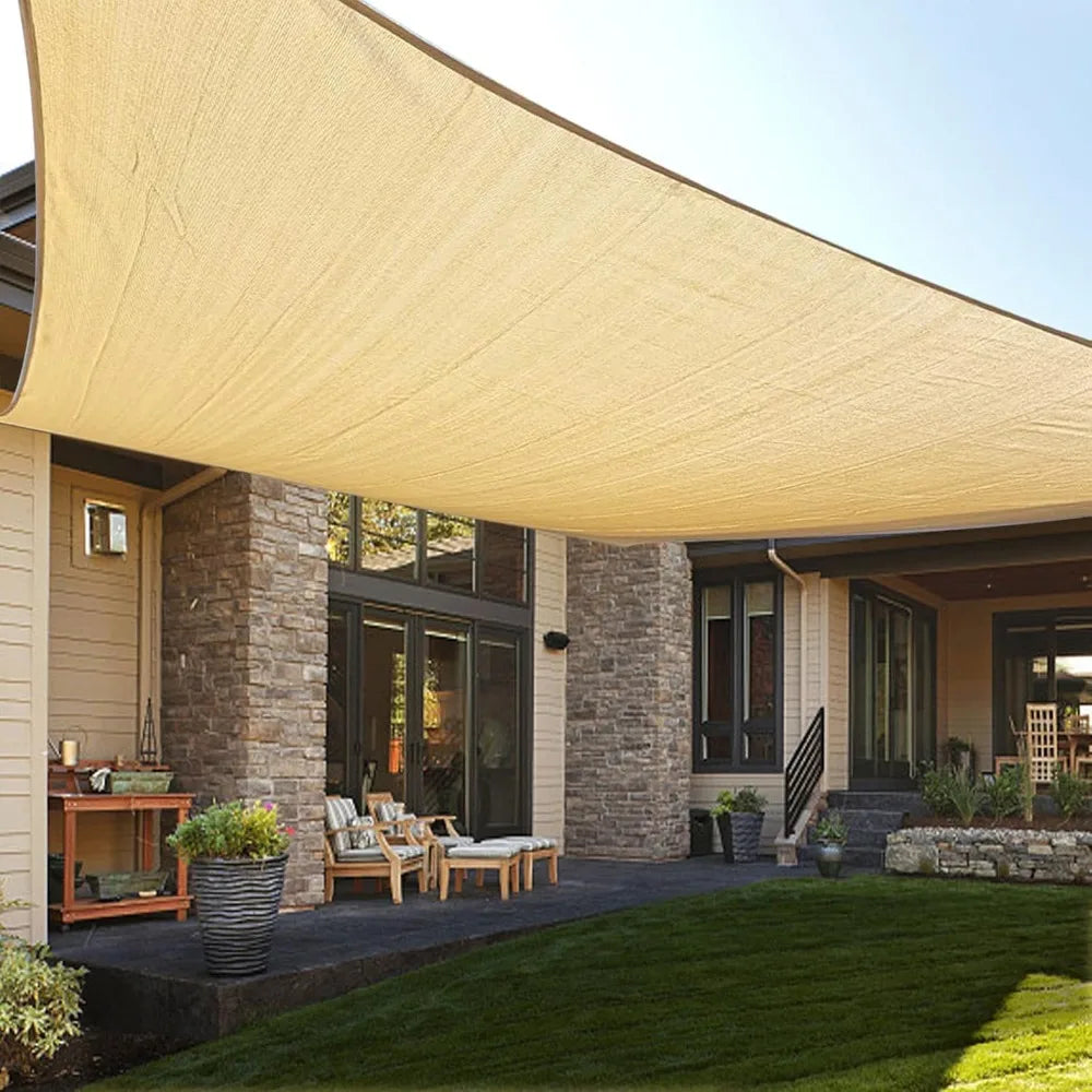 Rectangle UV Blocking Sun Shade Sail for Patio Garden Backyard Custom Sizes Available