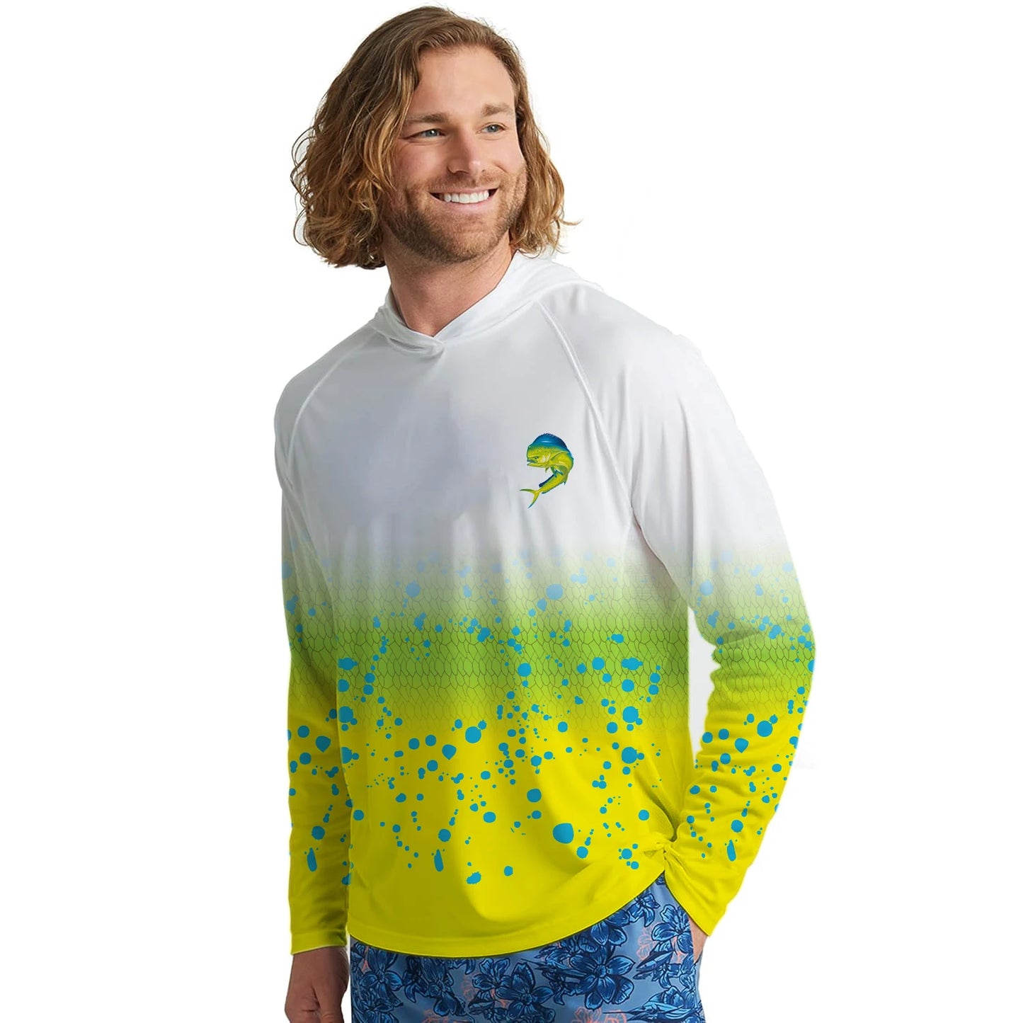 Fishing Hoodie Sailing Shirt Men Long Sleeve Sun Protection Jersey Surfing Camisa De Pesca Performance Fish Gear Beach Tops Wear