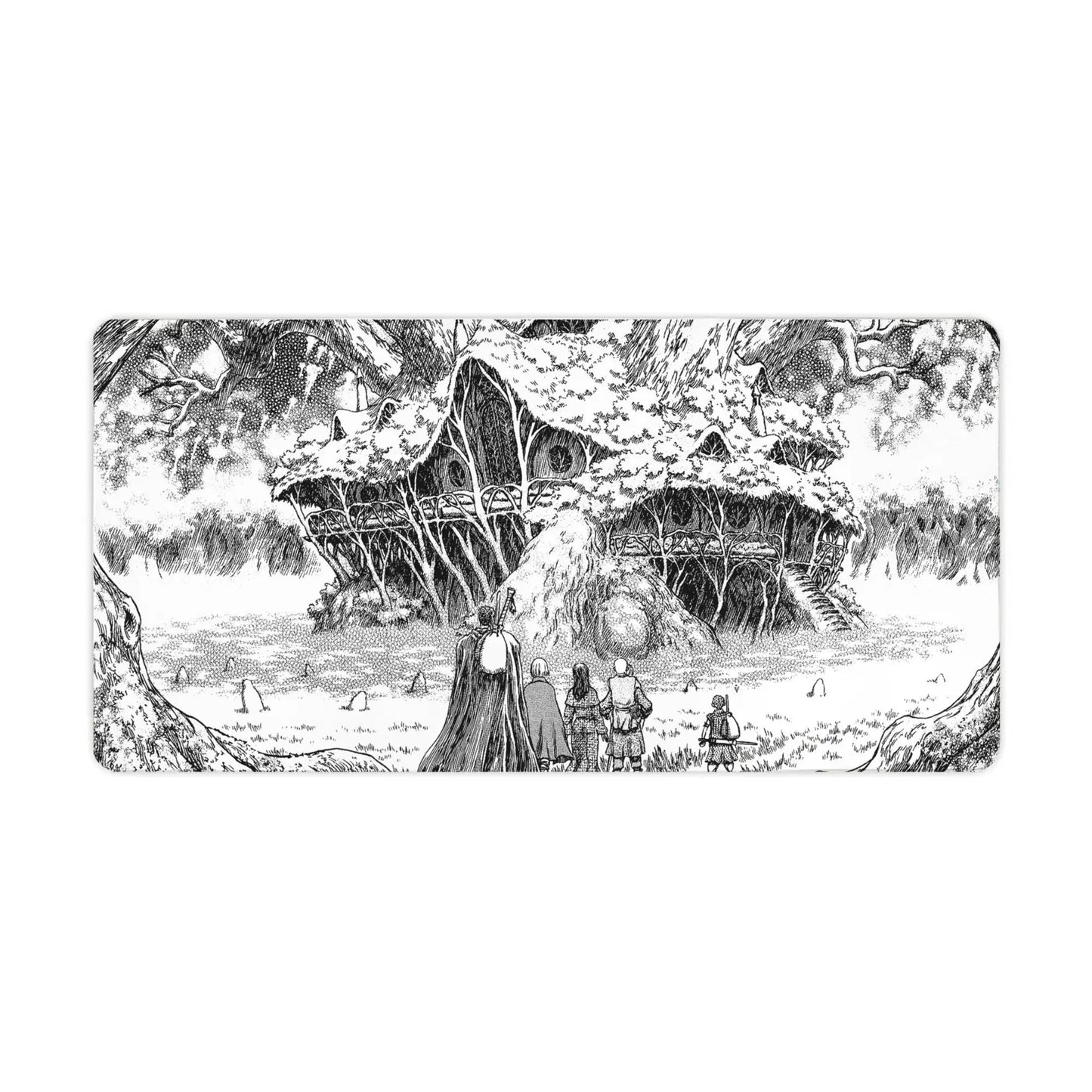 Anime Mouse Pad Large 15.7 X 31.5 In, Berserk Mouse Pad Pc Mouse Pads with Premium-Textured Mousepad with Non-Slip Base