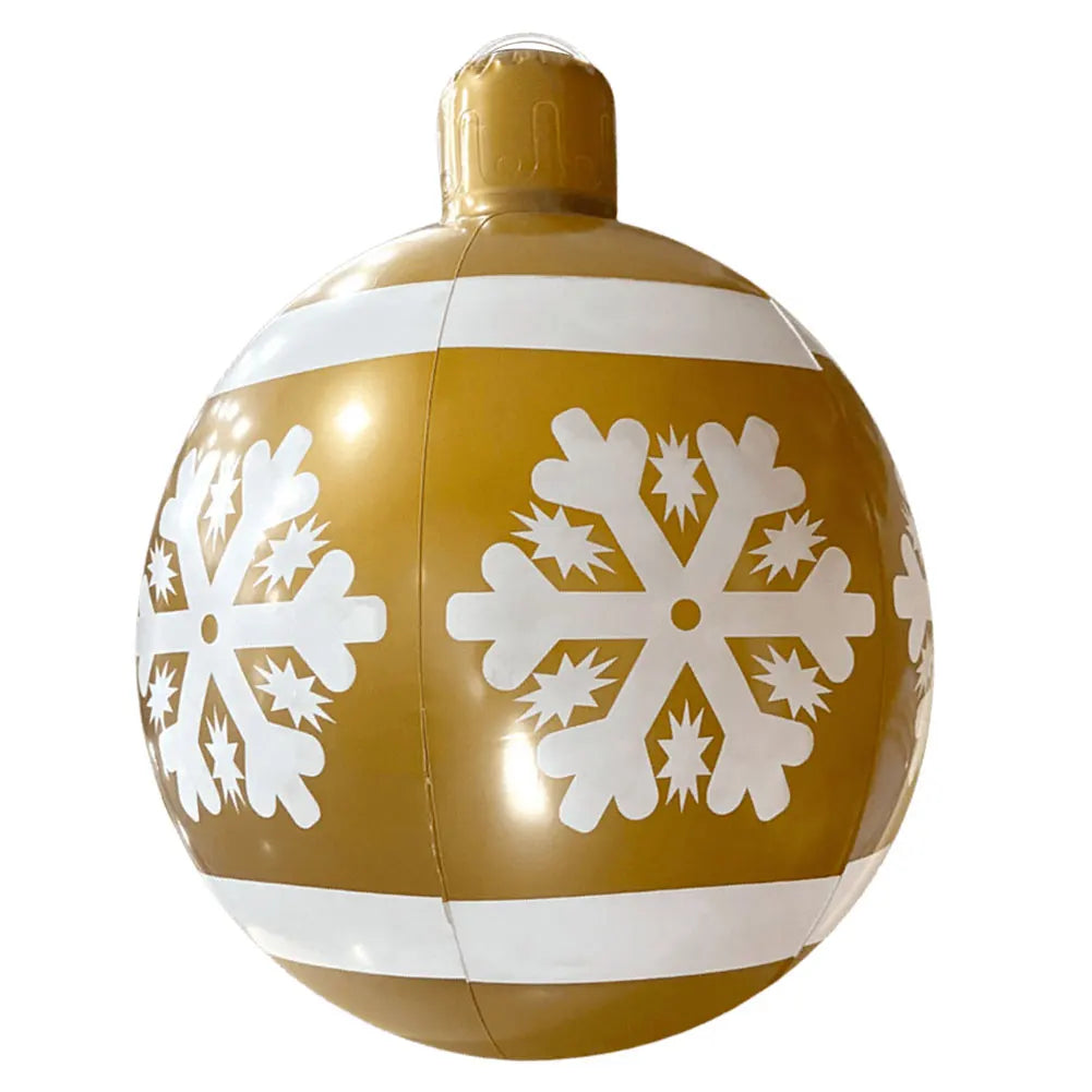 25 inch Christmas Ball PVC Inflatable Decoration Balls Xmas Tree Decorative Ball Ornaments New Year Outdoor 2024 Christmas Decor