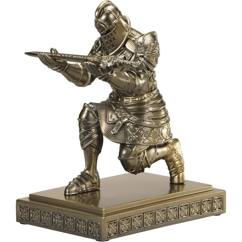 Knight pen holder desk Knight Statue Decoration Office desk decoration for men inspirational teacher desk decoration