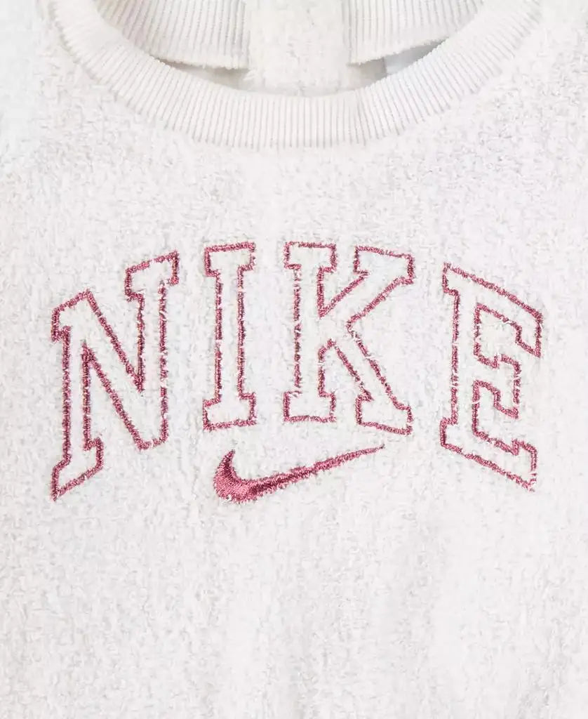 Nike | Baby Girls Swoosh Print Crew Sweatshirt and Leggings, 2-Piece Set