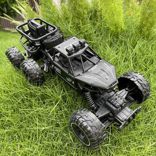 Six-Wheel Alloy Remote Control Car, All-Terrain Electric Toy Vehicle, 2.4GHz R/C Off-Road Car, High-Speed Climbing Car with Headlights And Shock Absorbers