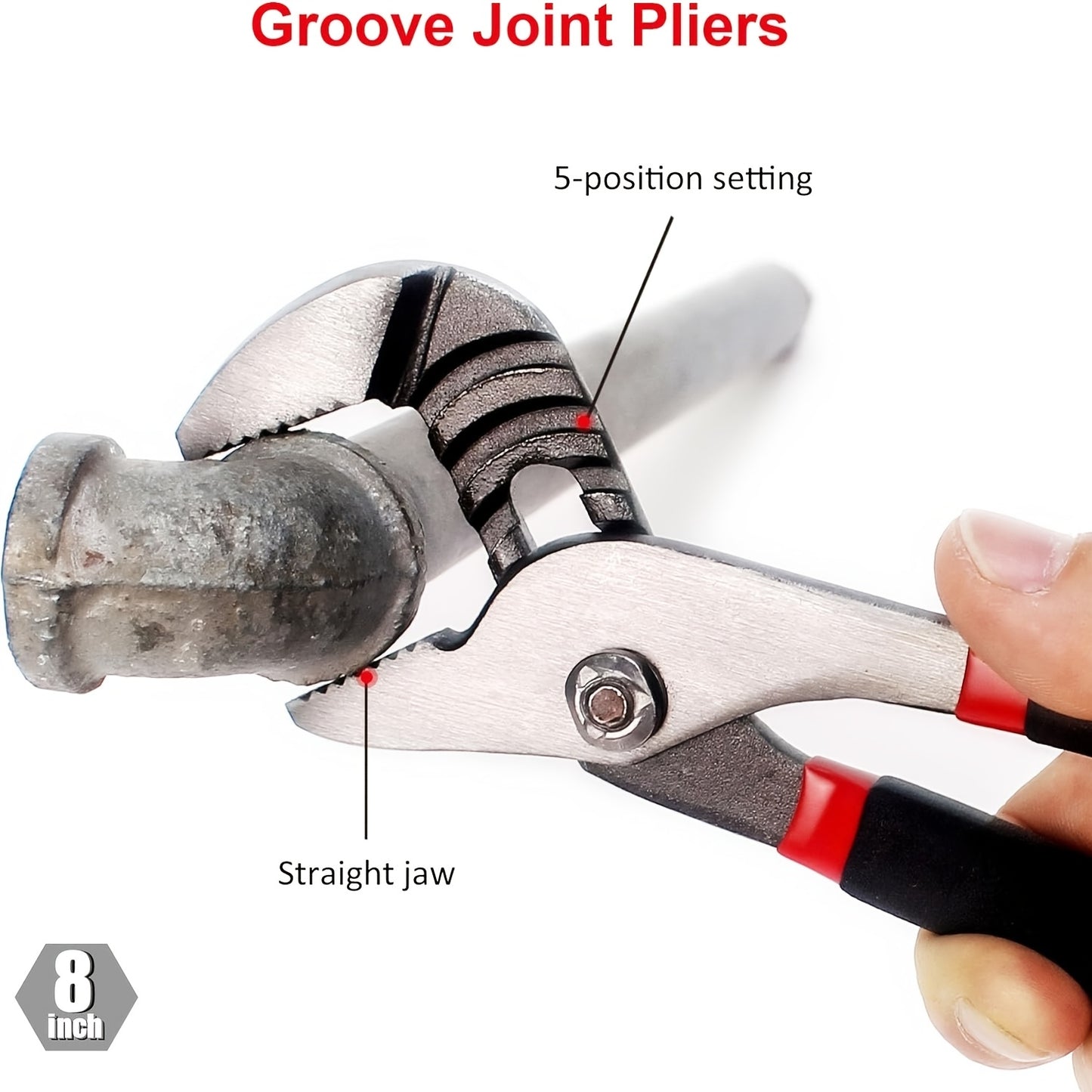 7- Utility Pliers and Wrench Set, Includes 8" Adjustable Wrench, 8" Groove Joint, 8" & 6" Slip Joint, 6" Long Nose, 6" Diagonal and 6" Linesman Pliers, Dipped Handle, Available 365 Days