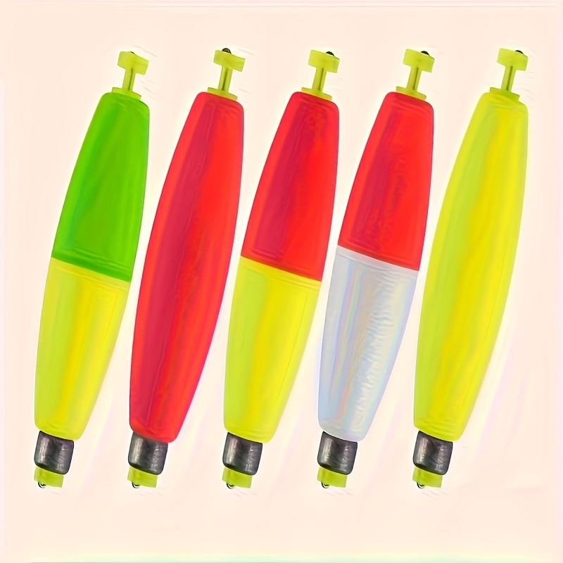 30pcs Premium EVA Fishing Floats - High Sensitivity & Visibility - Column-shaped, Weighted Sea Fishing Gear For Enhanced Performance, Without Battery