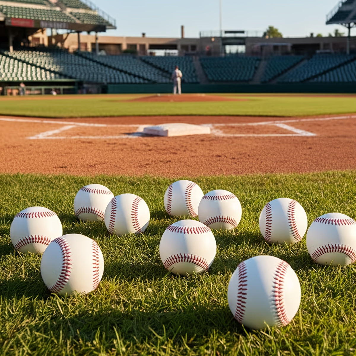 24 Package Of Baseballs, Unmarked. 9-inch Practice Baseballs, for Training And Practice, Suitable for League Games, Pitching, Batting, Hitting, Soft Throwing, Defense, Autographs, Gifts. Perfect for Batting And Pitching Pract