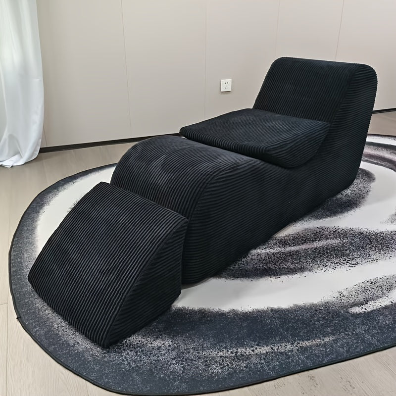 Yoga Lounger Chair - Adult Ergonomic Design, Corduroy Cushioned Sponge, Non-slip Bottom Yoga Chair For Bedroom, Living Room, Indoor And Outdoor Sports Furniture With Cushion Pillow