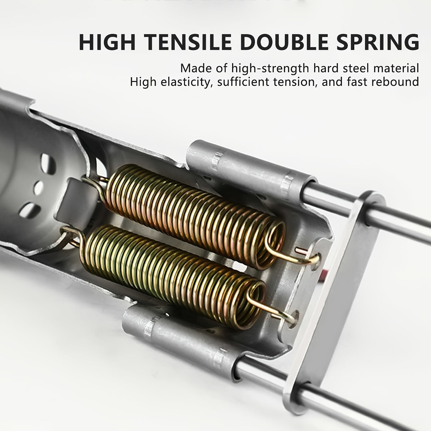 Set of 3 Automatic Spring Fishing Rod Holders Made of Stainless Steel, Featuring Double Springs And a Foldable Design for Ground Support