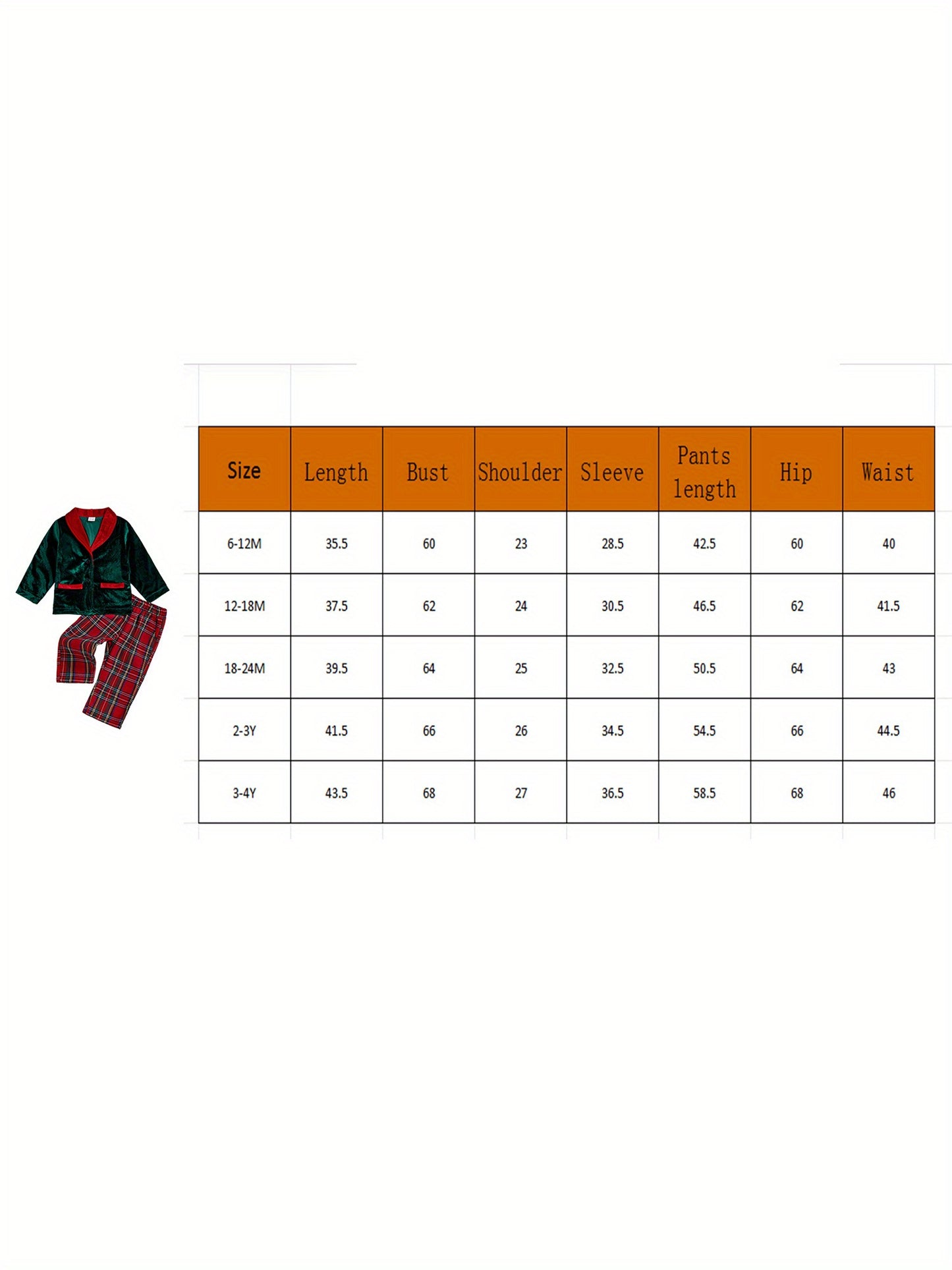 Toddler Infant Baby Boy Christmas Outfit Button up Long Sleeve Jacket and Elastic Plaid Pants 2pcs, Simple Fashion Fall Clothes for 1-4 Years, Perfect for Christmas Parties, Family Photos, Holiday Gatherings Cool Days, Perfec