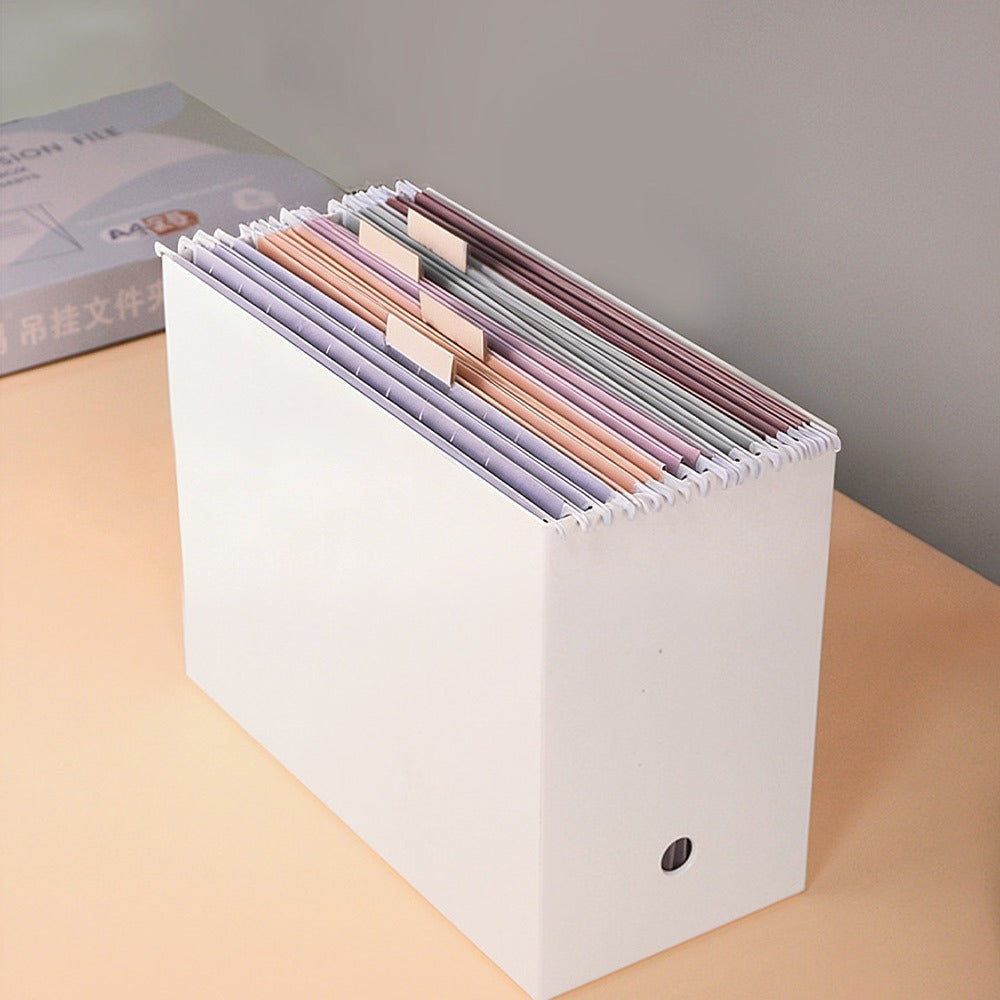 10/20pcs Hanging File Folder Manila Letter-Size Paper Folder Accordion File Folders with Labels, Portable Document Paper Bill Receipt Organizer, Home College School Office Supplies, Letter Size