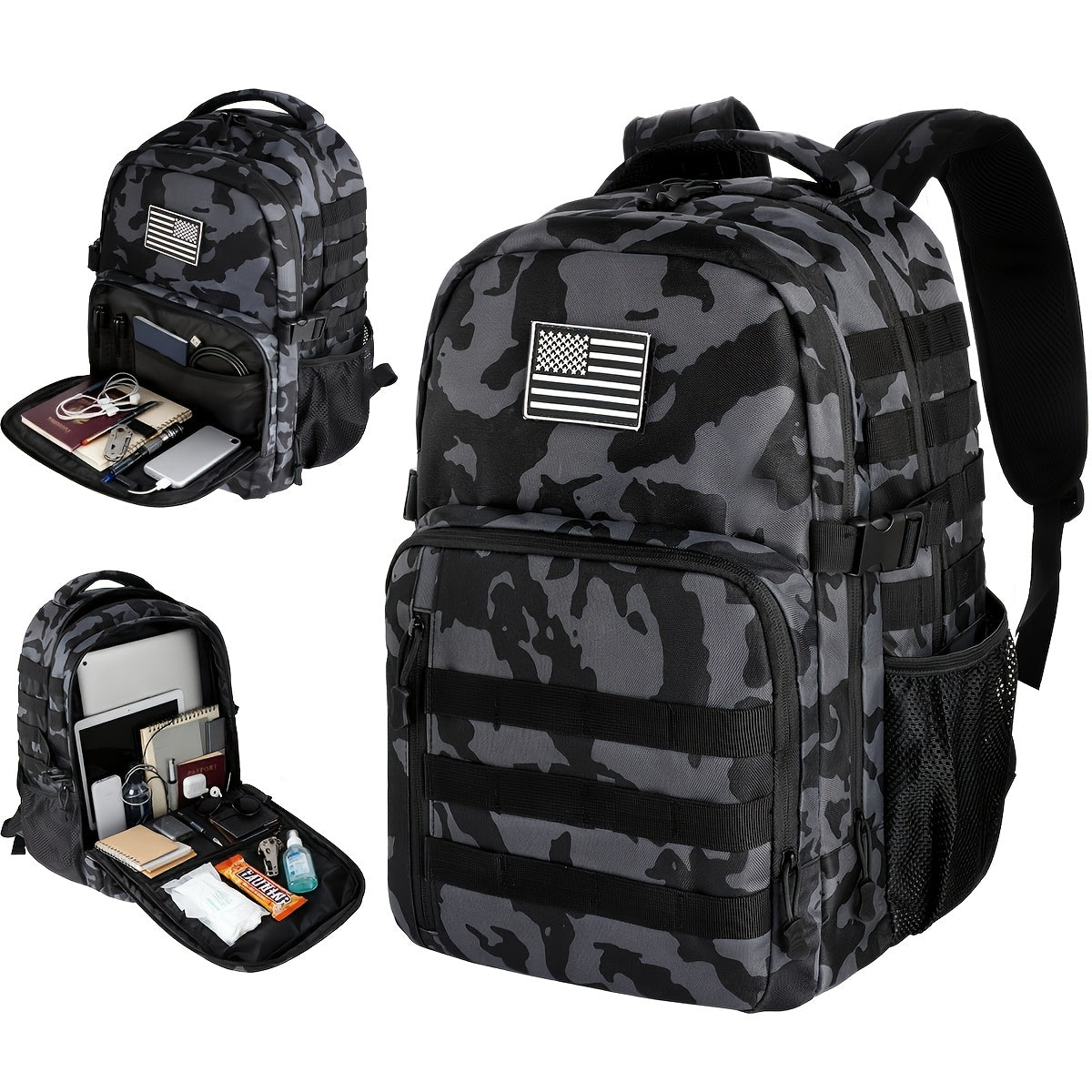 Factory Supplier Extra Large Capacity Fishing Backpack: 11.1gal With Built-in Rod Tube, For Carrying Fishing Gear & Equipment. Ideal For Fishing, Mountaineering, Hiking, And Camping.