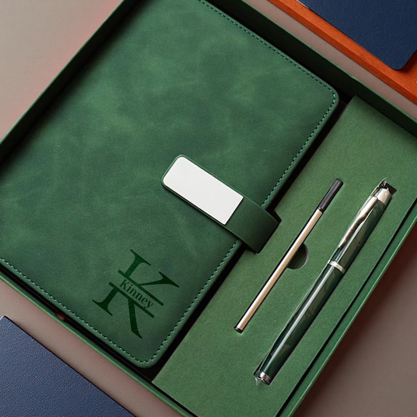 1pc Personalized Notebook Gift Box | A-Z Engraving Available | Practical Stationery Gift for College Students & Office Workers | Easter Basket Stuffers | Easter Gifts