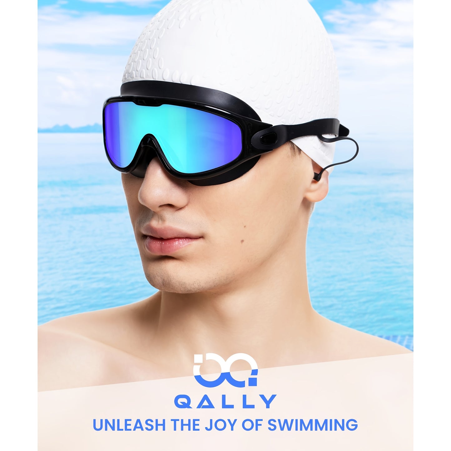 3pcs NSSIW Trendy Retro Adult Large Frame Casual Swimming Goggles Men's Women's Universal Plain Swimming Goggles Goggles - Casual Goggles Swimming Goggles