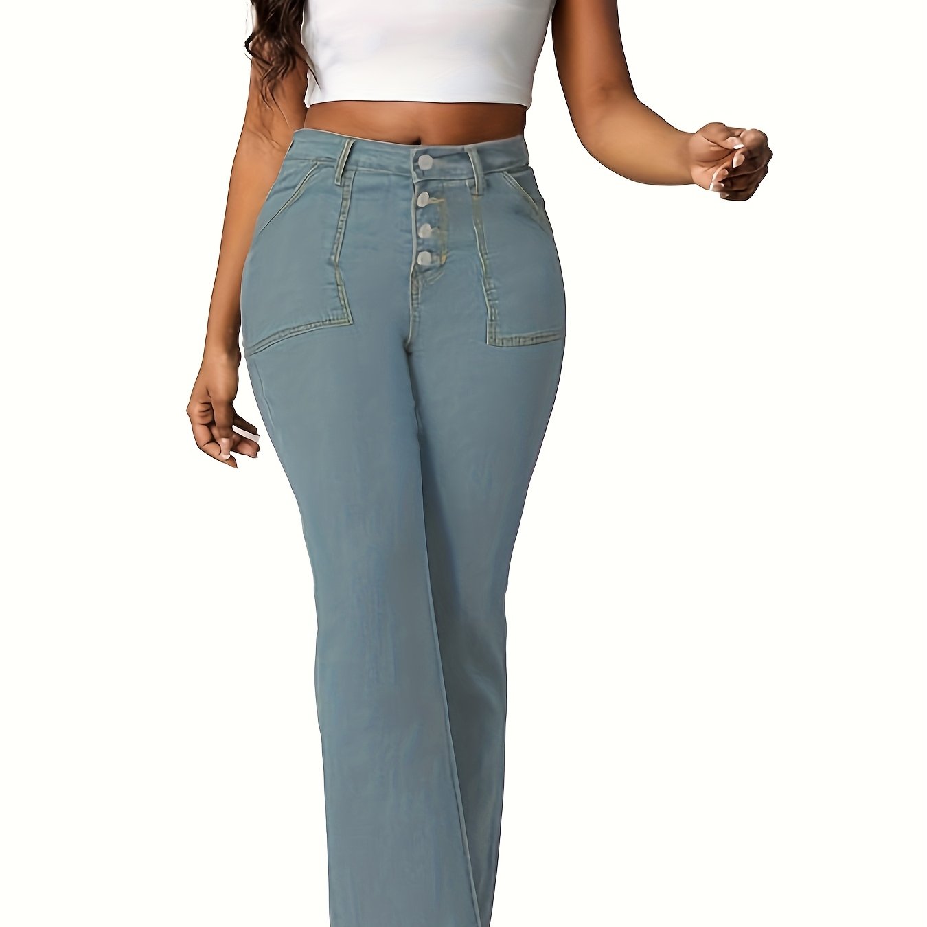 Plus-size Women's Fashion Casual Slim Elegant Plus-size Trousers