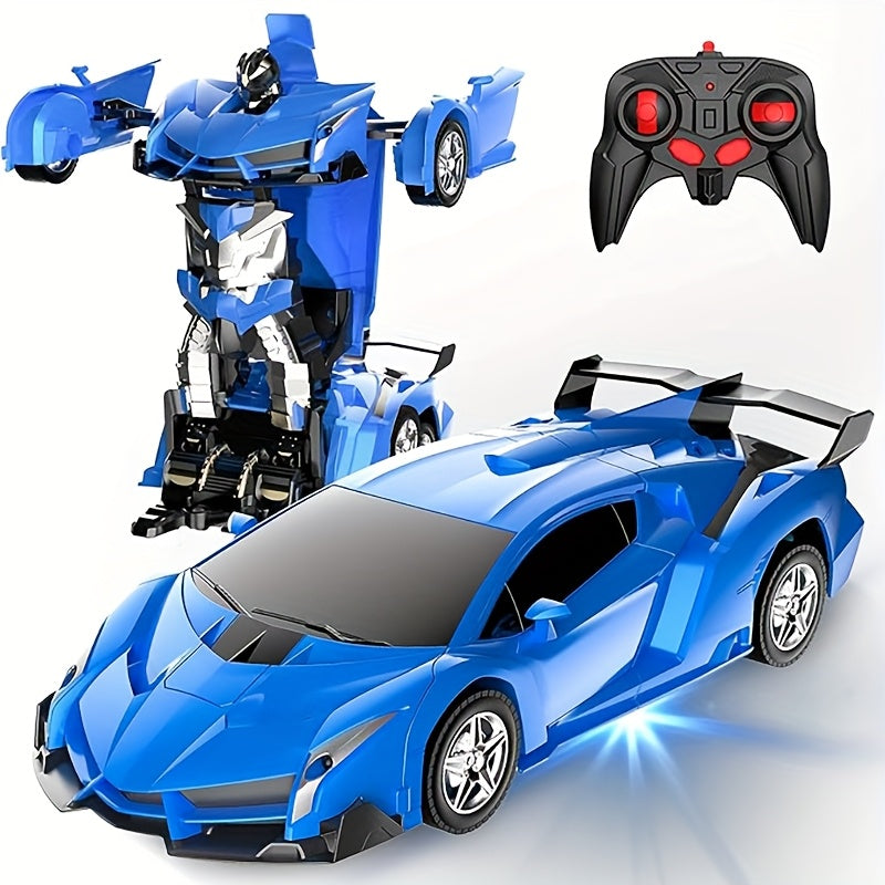 Transformable Remote Control Car Robot, R/C Car Toy, 1:18 Scale 360° Drifting, One-Click Transformation, Suitable for Kids Over 3 Years Old, Educational Toy, Kids' Day Gift, Birthday Present