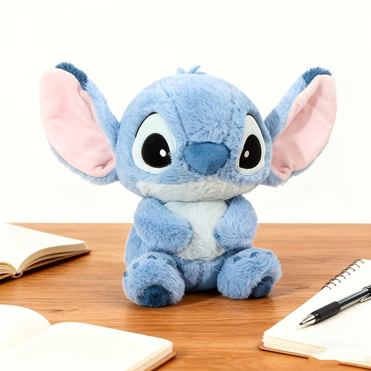 MINISO Disney Stitch Blue Plush Doll | Cartoon Doll Toy, Back To School Fashion Ornament, Polyester, Suitable For Family Party, Gatherings, Christmas, Halloween, Valentine'S Day, Thanksgiving, New Year'S Gift