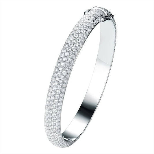 30.7g Full Moissanite Hip-hop Bracelet, D Color VVS1 Round Cut, 925 Sterling Silver High Quality Luxury Bracelet, Fashionable Trendy Items, Suitable for Daily Wear Or Music Festival, Perfect Christmas Halloween Gifts for Wome