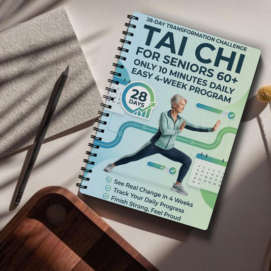 1 Tai Chi Exercise Manual for Elderly and Beginners | Suitable for Daily Practice and Fitness, Progressive Tai Chi Guidance, Spiral Bound, Ideal Gift for Parents, Transparent Paper