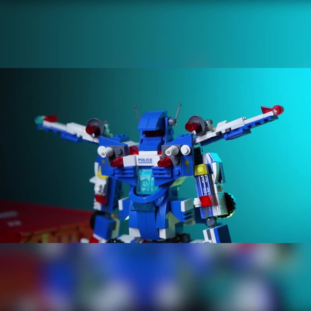 [24H Ship] 700pcs Department Car Building Blocks, City Patrol Police Toy, Vehicle Truck Action Figures Brick Toys For Children, Role-Play Toys For Boys, Halloween, Thanksgiving Day, Christmas Gift, Ship In Bag