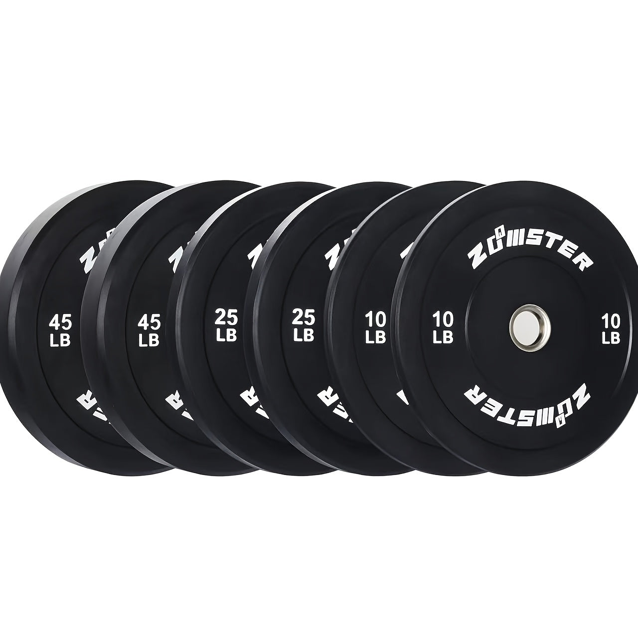 Olympic Weight Plates | Rubber Bumper Plates with Steel Insert for Strength Training and Weight Lifting, Multiple Options Available