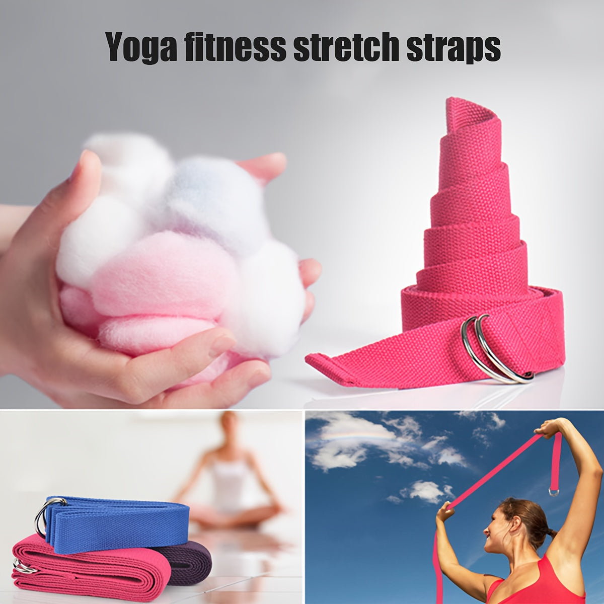 11pcs Yoga Fitness Set, Elastic Band, Latex Hip Band, Latex Resistance Band, Yoga Ball, Stretching Band, Pilates, Abdominal Band for Hip Exercise, Yoga Ball, Resistance Band, Yoga Ball for Stretching