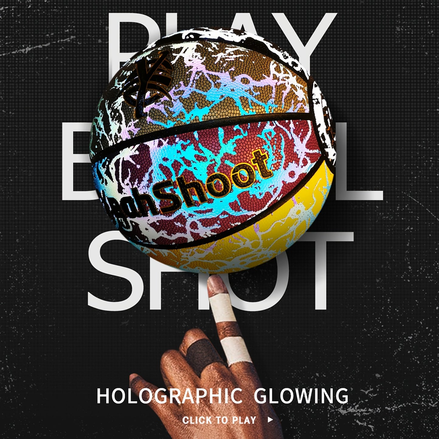 YeahShoot Glow Basketball - Novel Style Light Up Basketball for Youth, Reflective Teens And Adults, Premium Feel Basketball Gifts for Boys with In The