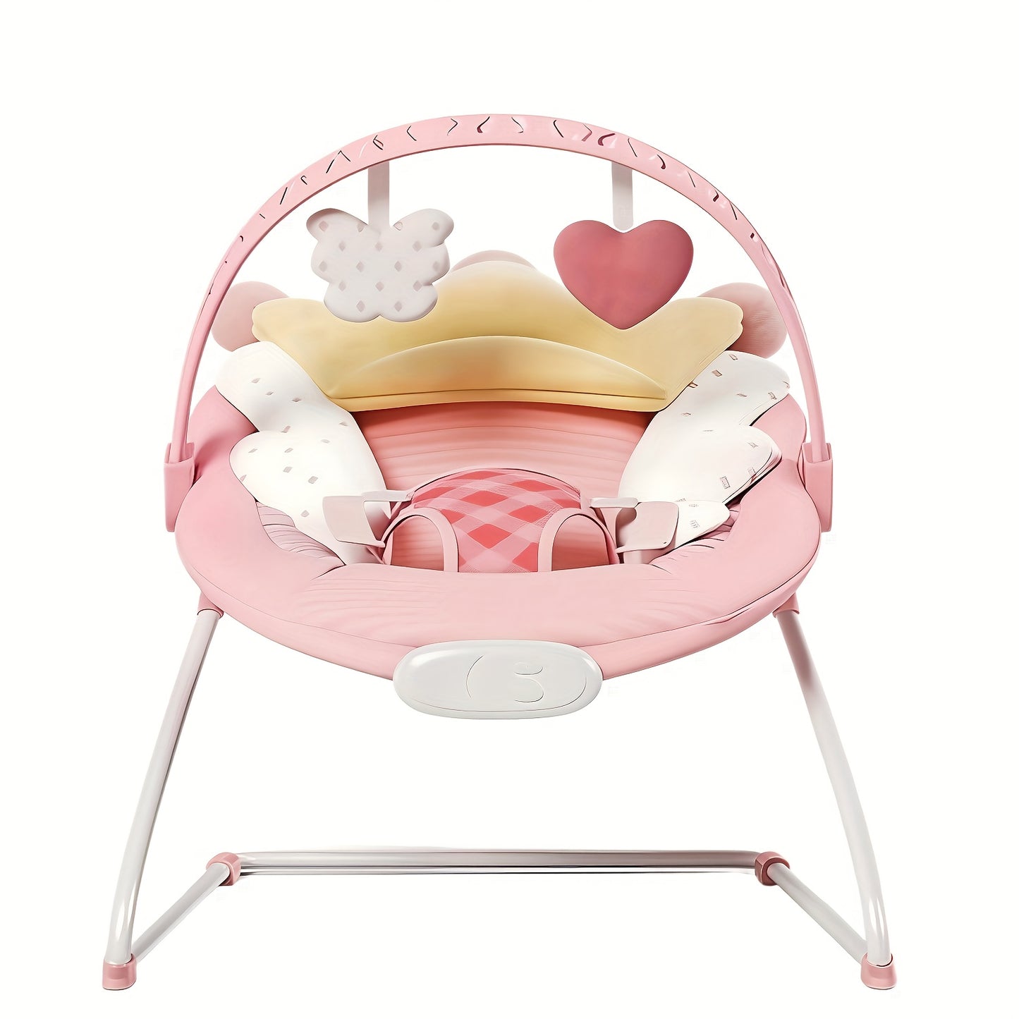 Portable Baby Bouncer for 0-6 Months up to 20 lbs - Lightweight Foldable Heavy-Duty Bouncer Seat with Easy Assembly, for & (Pink/Green) - Indoor/Outdoor Use, Ideal as halloween & Christmas Gifts for &