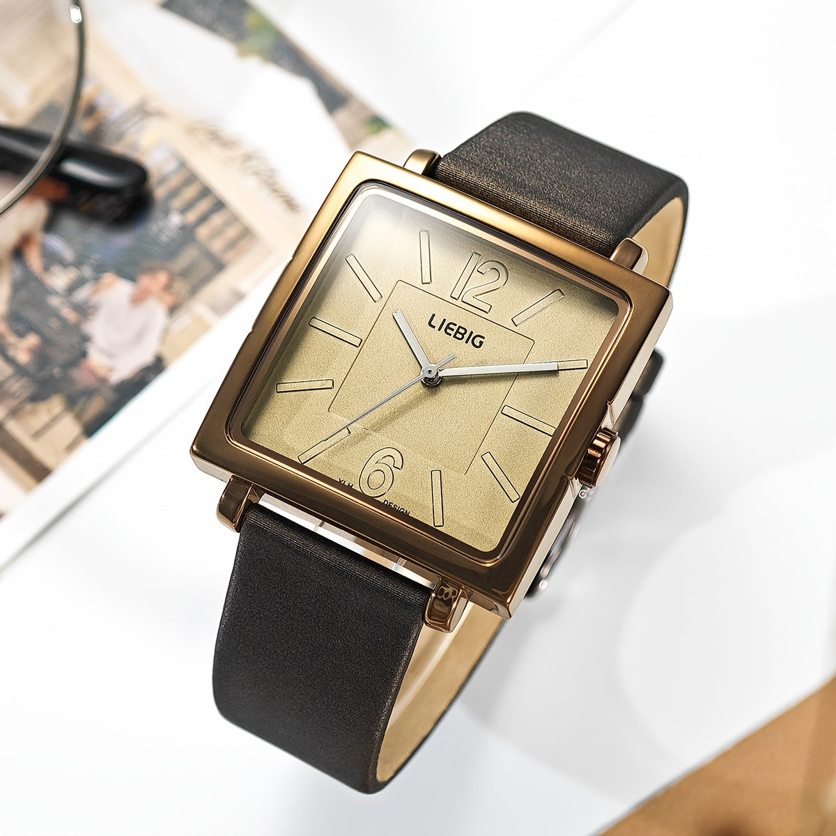 Fashion 'S Watches Waterproof - LIEBIG Slim Business Quartz Watch for Work Party Daily Outfits, Elegant Dress Wristwatch.Suitable for Men And Women.