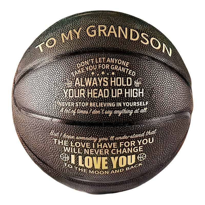 Basketball | Perfect Christmas Birthday Gift for Daughter, Grandson, Nephew, Niece - You Never Lose, Faux Leather, Mixed Color
