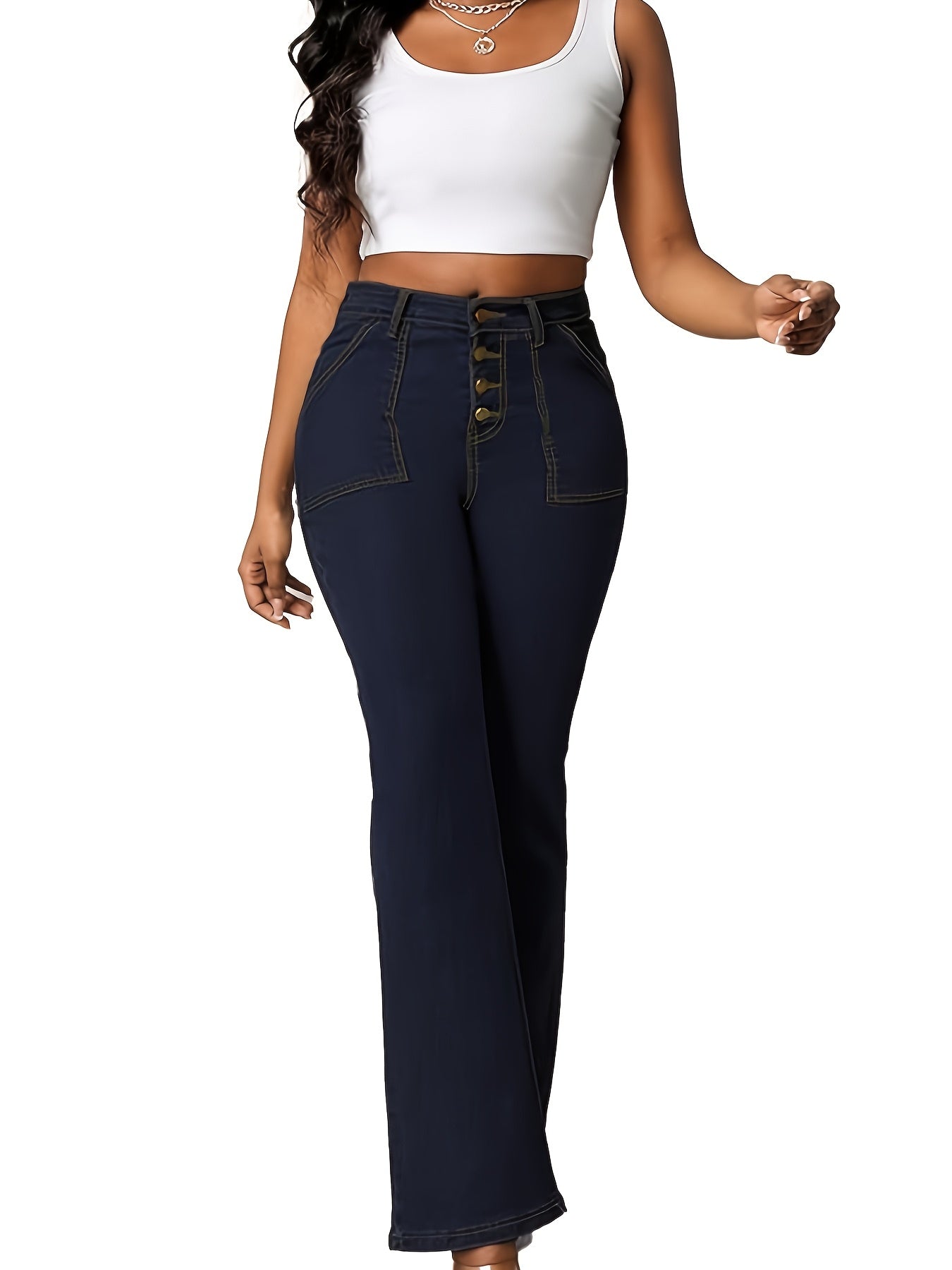 Plus-size Women's Fashion Casual Slim Elegant Plus-size Trousers