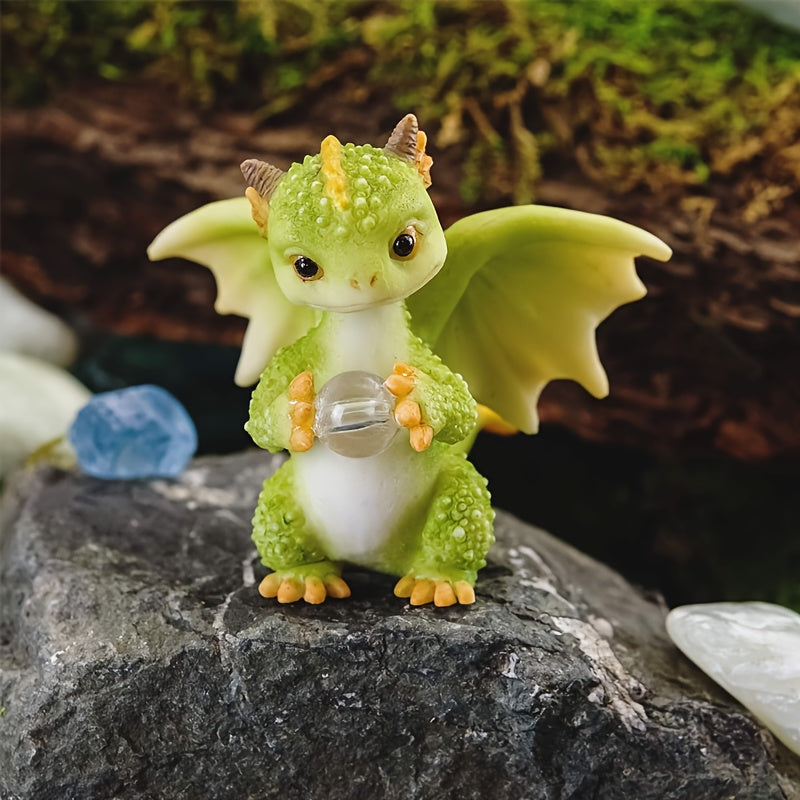 9pcs Suitable for Children's Desk Decoration, Adult Home Office, Or Anyone Who Loves Dragons! High Quality And Sturdy Resin Material Can Be Stored for A Long Time.