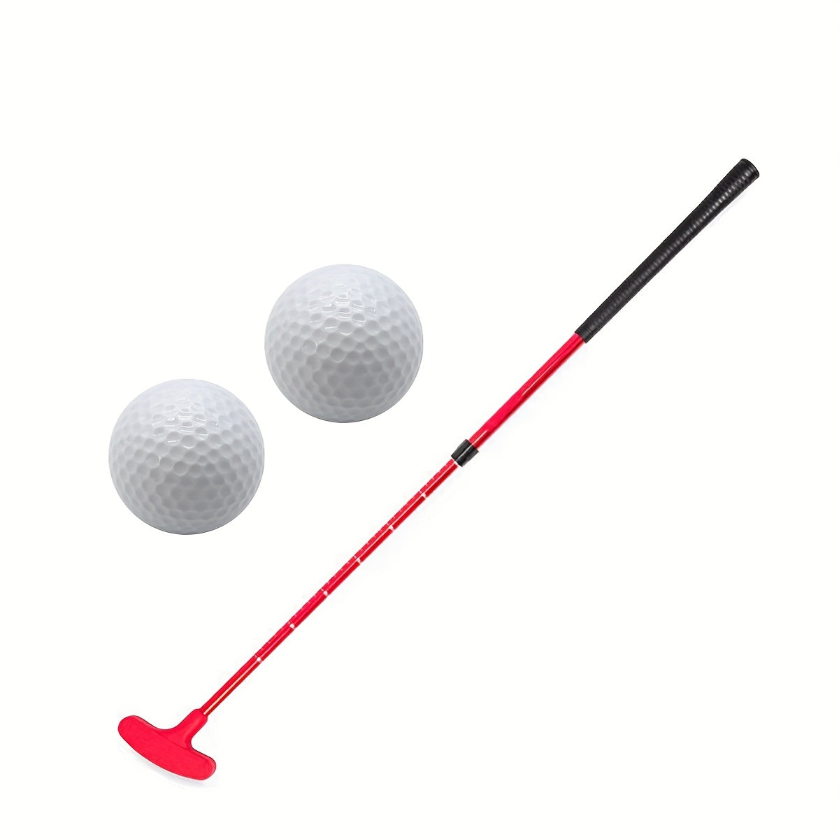 3pcs Golf Putting Set (1 Club With 2 Balls), Suitable For Both Men And Women, With Left And Right Directional Putting, Suitable For Right-handed Or Left-handed Golfers, Adjustable Length Golf Putting, Suitable For Teenagers A