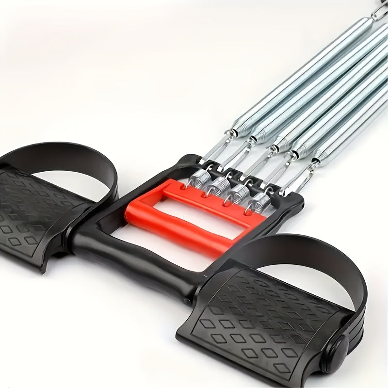 Versatile Stainless Steel Pedal Puller - Adjustable Resistance for Arm & Chest Muscle Training, Bodybuilding, Strength Workouts & Sit-ups