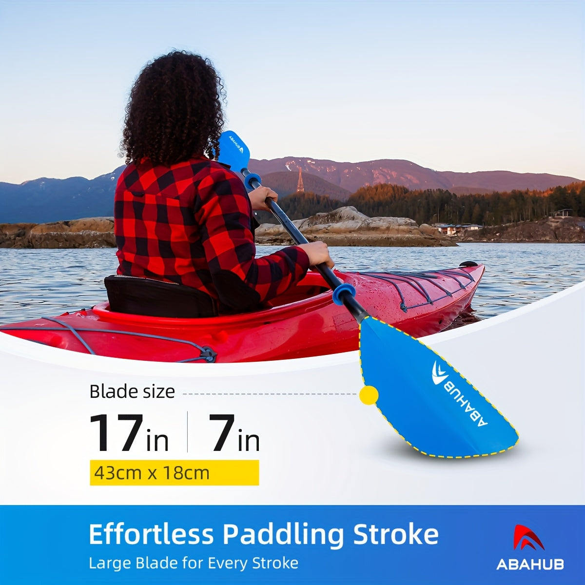 ABAHUB Low-Profile Two-Section Double Paddle Board - SKP2503, Aluminum Alloy, Mixed Colors, Ideal for Christmas, Valentine'S Day, Thanksgiving, Mother'S Day Gifts, Kayaking Accessory|Low Profile Design|Durable Kayak