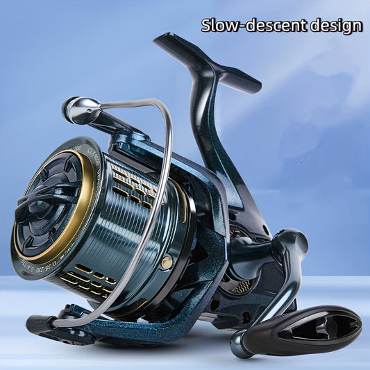 Heavy-Duty Saltwater Spinning Fishing Reel 12000/14000 - 17+1BB & 6+1 Bearing System, 4.8:1 Gear Ratio, 44 Lbs Brake Drag - Casting for Monster Fish Suitable for Sea Fishing, Lake Fishing - Ideal for Anglers ()