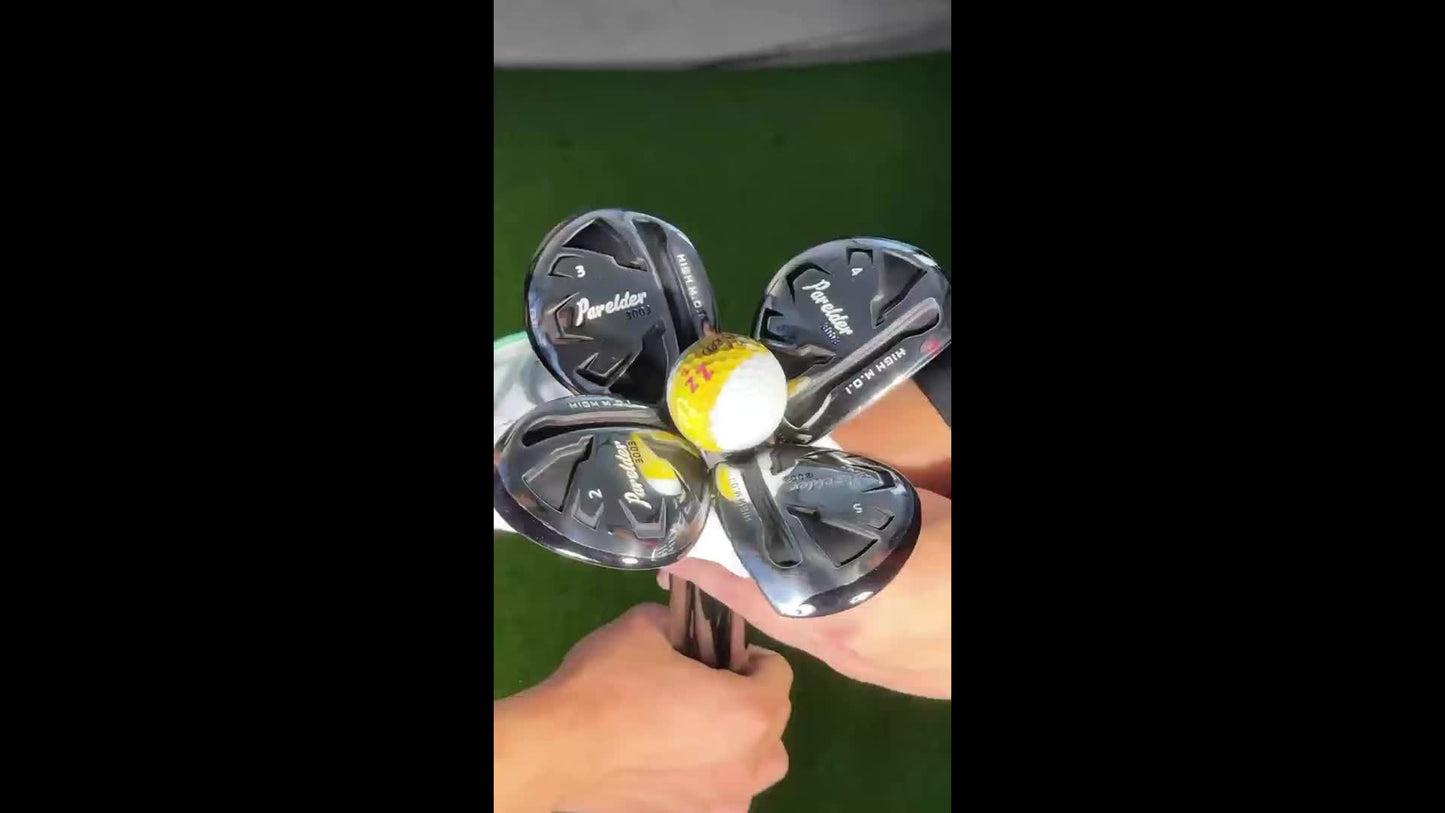 1 Parelder Men's Right Hand Golf Hybrid | Lofts 17°/20°/23°/26° | S/R Flex with Premium Rubber Grips and Carbon Fiber Shaft |, Aerodynamic Design for Max Distance & Forgiveness