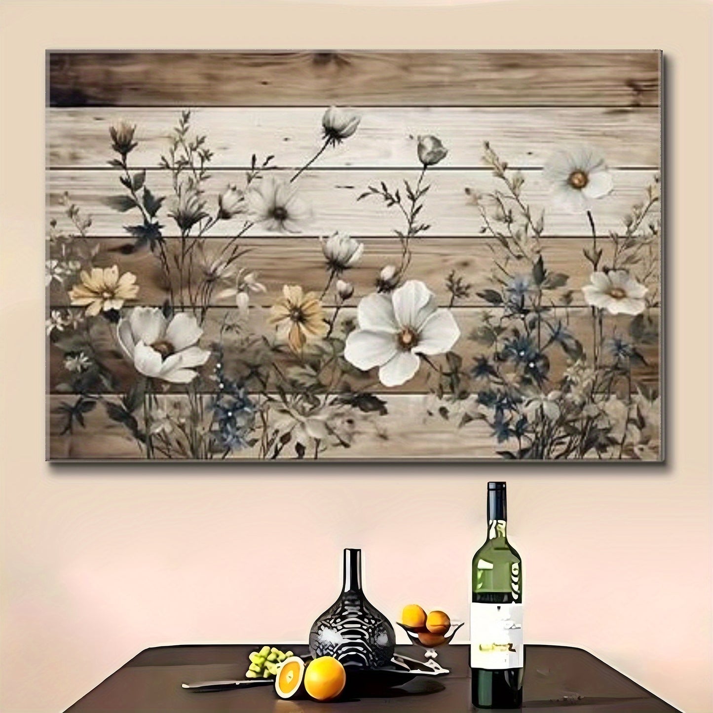 1 PC 2D - Halloween decorations - Decorative painting - Floral wood wall art print - posters-halloween - decorations-painting art supplies-art supplies clearance-home decor clearance-art supplies-wall decor-halloween.