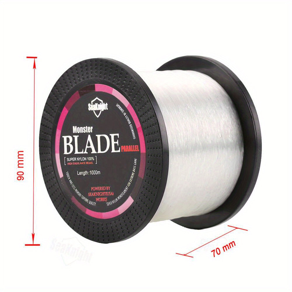 SeaKnight Blade Monofilament Fishing Line, 1000m/ 1093Yds Nylon Monofilament Line, For Fresh And Salt Water 2-35LB