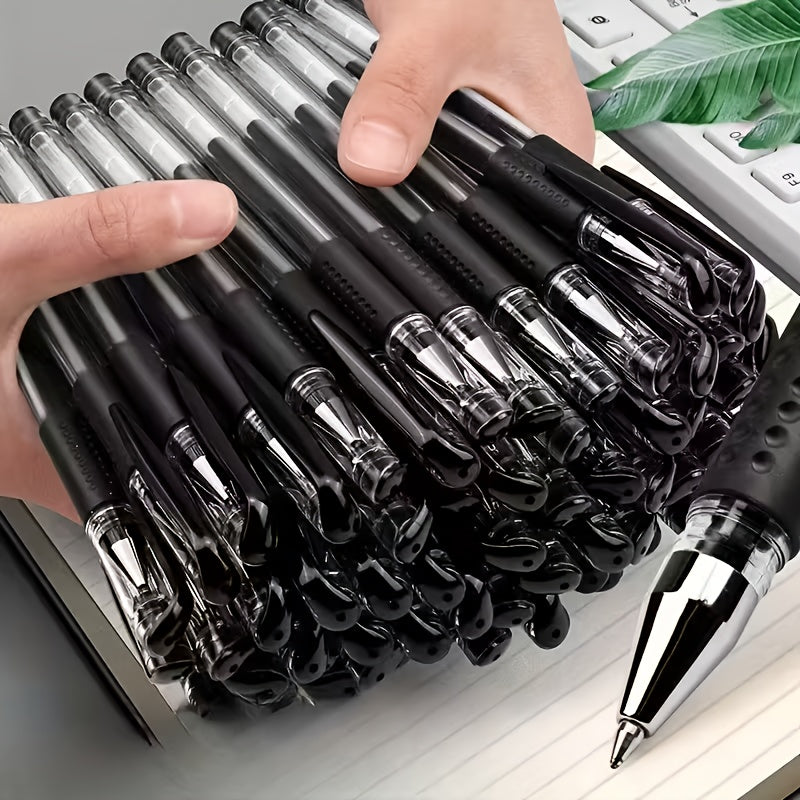 100pcs Neutral Pen Gel Pens Set Black Blue Red Gel Pen Bullet Tip 0.5mm - Including 40pcs Black + 30pcs Blue + 30pcs Red - Suitable for Office And Home Writing