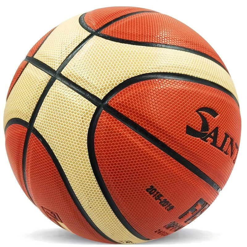 1pc of High-quality PU7 Basketball, Durable Basketball, Super Elasticity and Excellent Feel, Suitable for Outdoor and Indoor Games and Training - Adult Size, Celebrate the Game