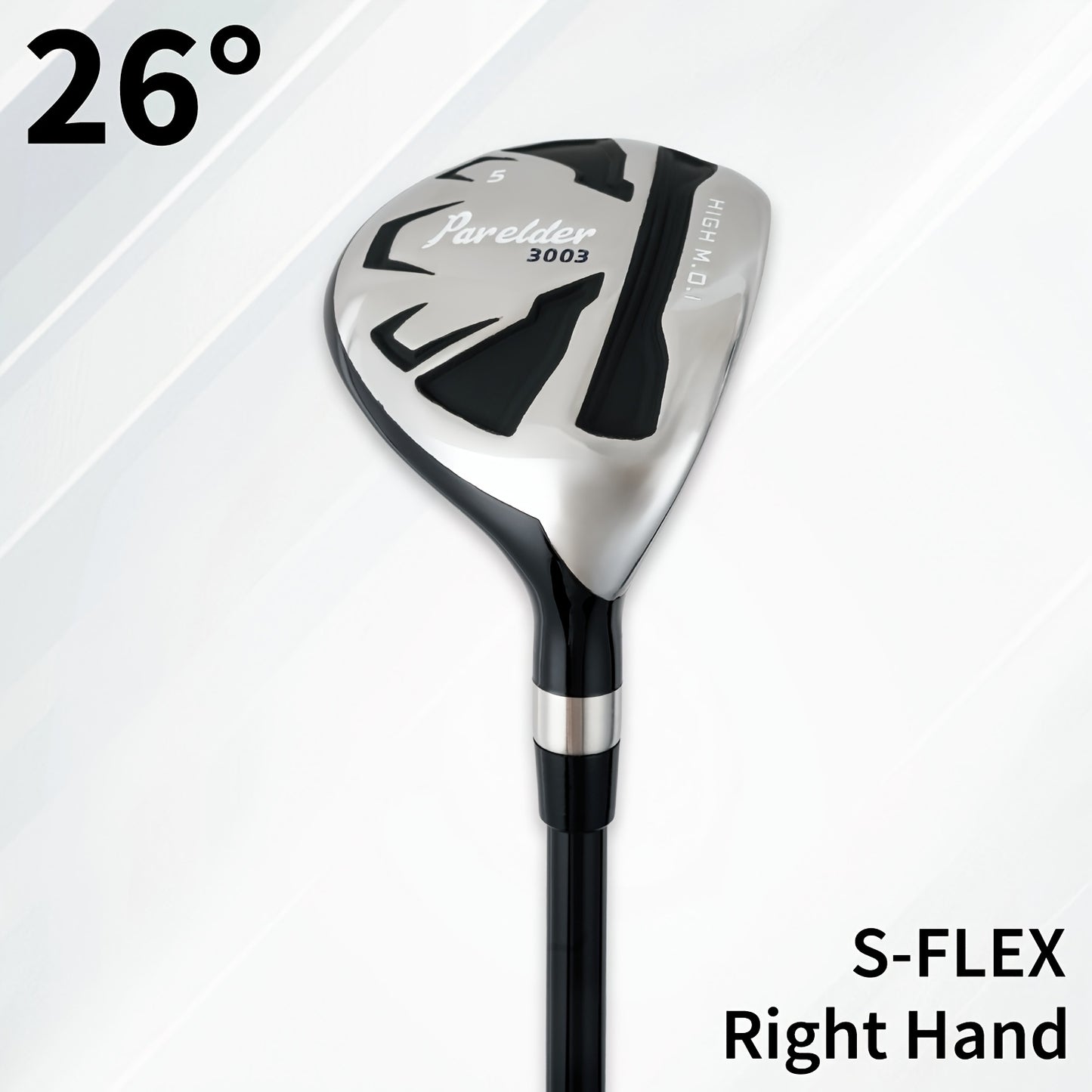 1 Parelder Men's Right Hand Golf Hybrid | Lofts 17°/20°/23°/26° | S/R Flex with Premium Rubber Grips and Carbon Fiber Shaft |, Aerodynamic Design for Max Distance & Forgiveness