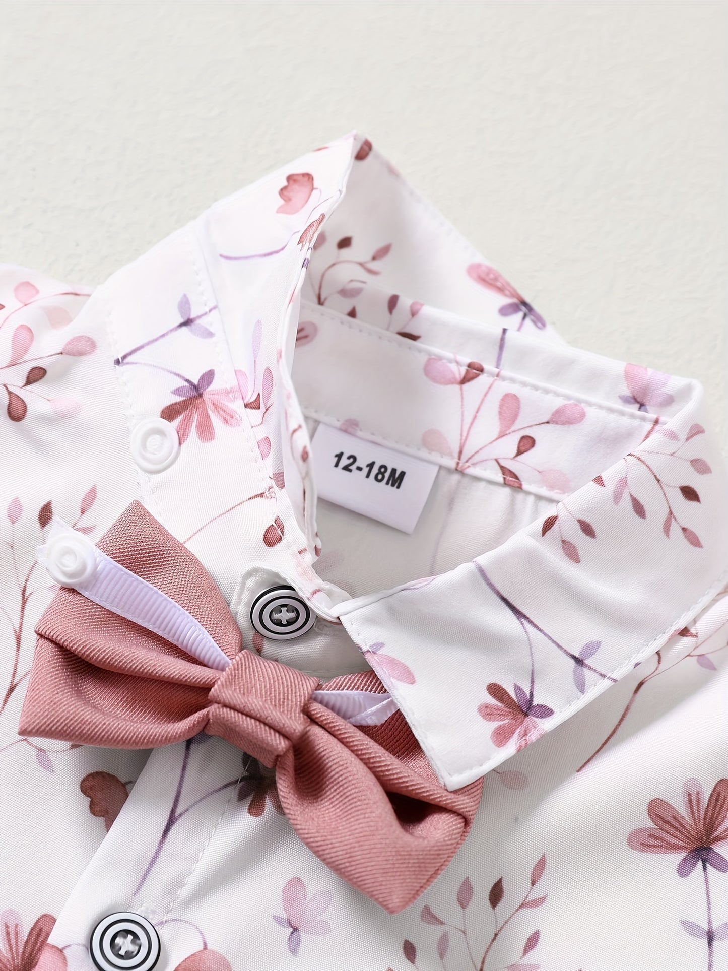 4pcs Boy Clothes Suit Gentleman Wedding Outfits Formal Dress Shirt/Bowtie/Vest/Suspender Pants 1-5T, Special Occasion Outfit, Toddler Wedding Attire, Elegant Toddler Outfit, Classic Baby Suit, Comfortable Toddler Clothes, Dur