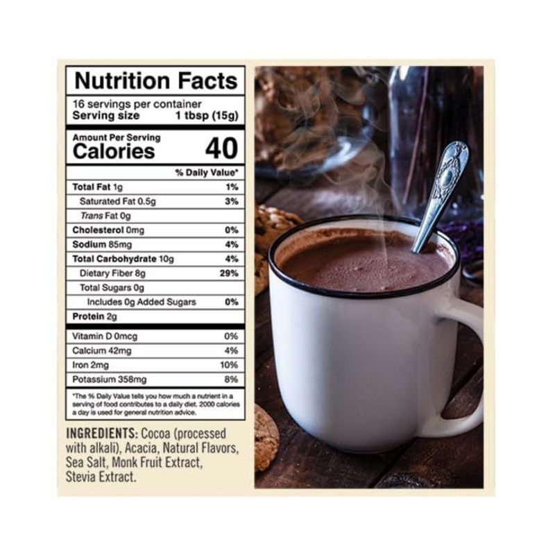 Castle Kitchen Sugar Free Hot Chocolate Mix Variety (Holiday Bundle, 2 Pack) - Festive, Holiday-Ready Hot Cocoa Mix - Dark and Mint (8oz each)